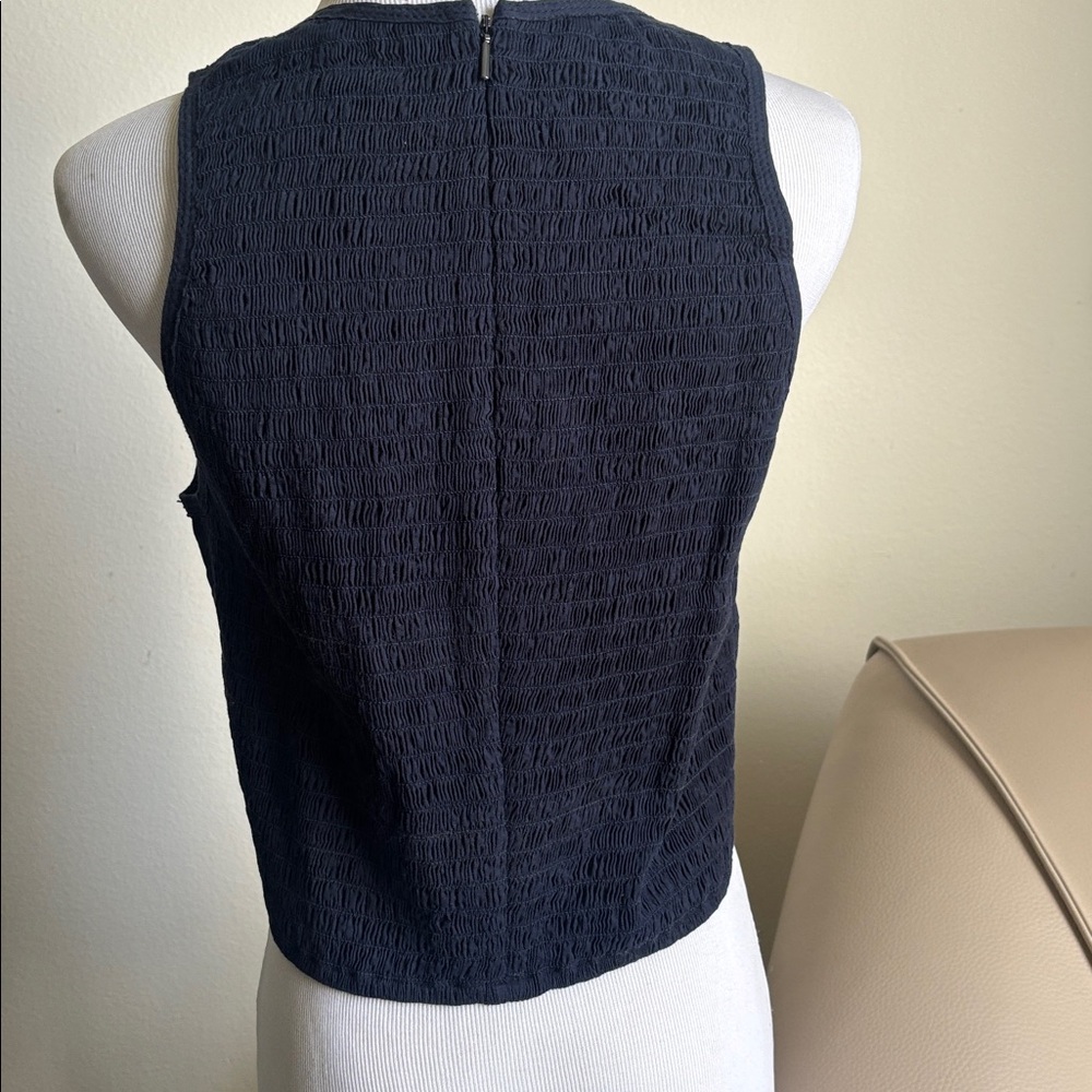 Rebecca Taylor Navy Lace Crop Top ( New ) - Picture 7 of 12